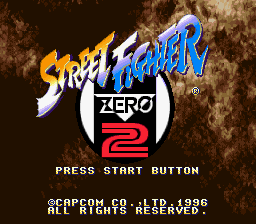 Street Fighter Zero 2 (Japan) Title Screen